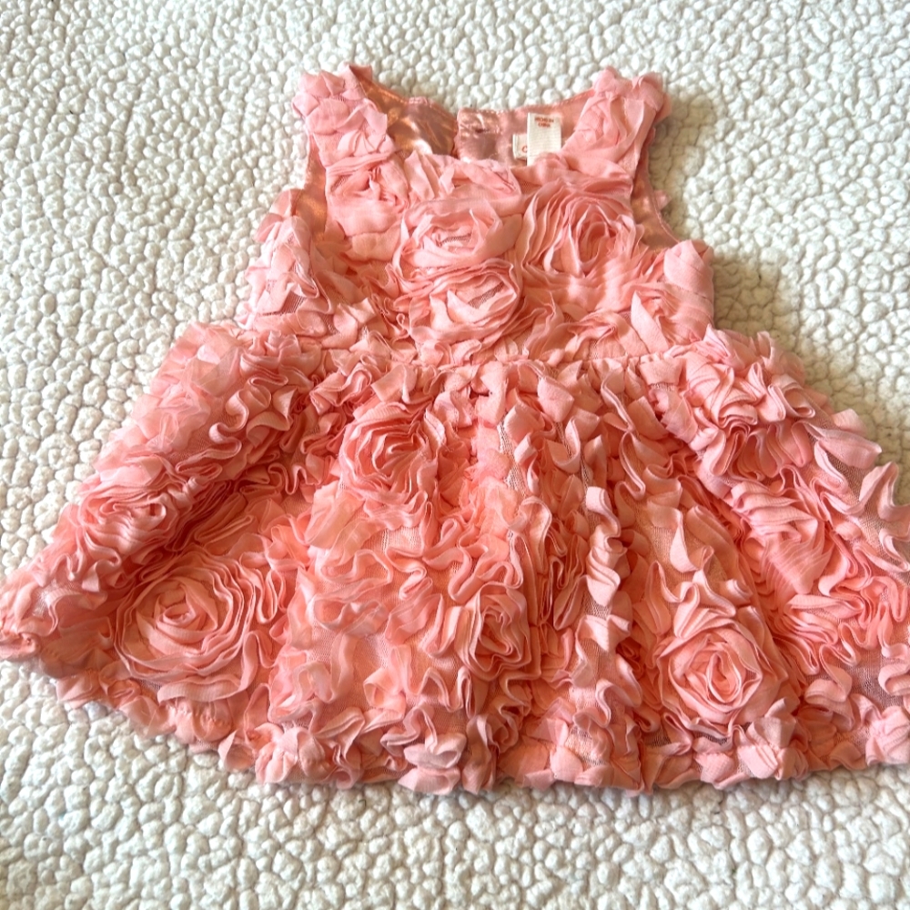 Cat & Jack baby/ little girl rosette dress size 3-6 months